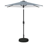 Parasol de jardin vidaXL avec lumières LED et socle, 230 x 230 cm