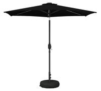 Parasol de jardin vidaXL avec lumières LED et socle, 270 x 270 cm