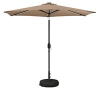 Parasol de jardin vidaXL avec lumières LED et socle, 270 x 270 cm