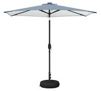 Parasol de jardin vidaXL avec lumières LED et socle, 270 x 270 cm