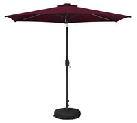 Parasol de jardin vidaXL avec lumières LED et socle, 270 x 270 cm