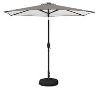 Parasol de jardin vidaXL avec lumières LED et socle, 270 x 270 cm