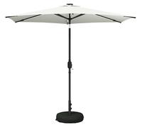 Parasol de jardin vidaXL avec lumières LED et socle, 270 x 270 cm