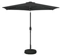 Parasol de jardin vidaXL avec lumières LED et socle, 270 x 270 cm
