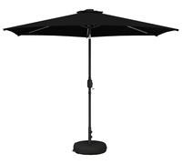 Parasol de jardin vidaXL avec lumières LED et socle, 300 x 300 cm