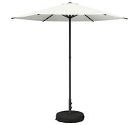 Parasol de jardin vidaXL avec pied, 230 x 230 cm, polyester, rectangulaire, couleur crème