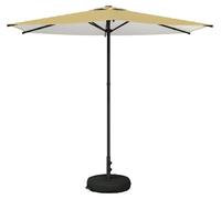 Parasol de jardin vidaXL avec pied, 270 x 270 cm, polyester, à angle droit