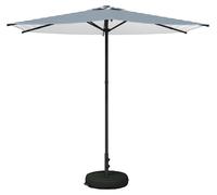 Parasol de jardin vidaXL avec pied, 270 x 270 cm, polyester, à angle droit