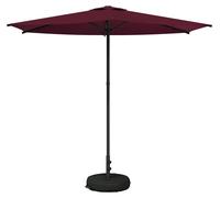 Parasol de jardin vidaXL avec pied, 270 x 270 cm, polyester, à angle droit