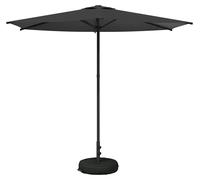 Parasol de jardin vidaXL avec pied, 270 x 270 cm, polyester, à angle droit