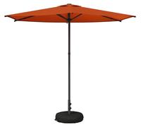 Parasol de jardin vidaXL avec pied, 270 x 270 cm, polyester, à angle droit