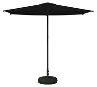 Parasol de jardin vidaXL avec pied, 270 x 270 cm, polyester, à angle droit