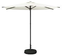 Parasol de jardin vidaXL avec pied, 270 x 270 cm, polyester, carré, couleur crème