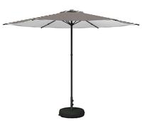 Parasol de jardin vidaXL avec pied, 300 x 300 cm, polyester, à angle droit