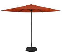 Parasol de jardin vidaXL avec pied, 300 x 300 cm, polyester, à angle droit