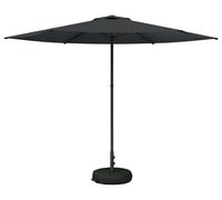 Parasol de jardin vidaXL avec pied, 300 x 300 cm, polyester, à angle droit