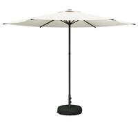 Parasol de jardin vidaXL avec pied, 300 x 300 cm, polyester, carré, couleur crème