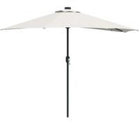 Parasol de jardin vidaXL couleur sable 294 x 150 x 224 cm en polyester et acier