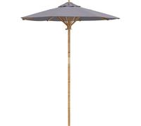 Parasol de jardin vidaXL, gris foncé, Ø 180 x 230 cm, en bambou