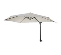 Mendler Parasol mural Casoria 3 m inclinable polyester alu/acier 9 kg crème