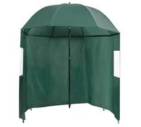 Parasol de pêche - vidaxl - 220x193 cm - Vert - UPF 50+ - Polyester 170T - Cadre en acier - 8 panneaux