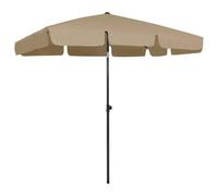 Parasol De Plage 200 X 125 Cm Taupe Helloshop26 02_0008406 Multicolore