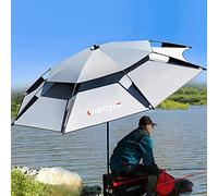 Parasol de Plage Anti Vent avec Fonction d'inclinaison Housse de Protection Parasol de Jardin Rond Protection Solaire pour marché Piscine Restaurant Pêche ø 2M/2.2M/2.4M/2.6M (Size : 2M/6.5ft)