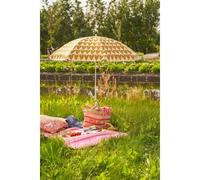 Parasol De Plage Avec Des Coeurs En Polyester Marron D160 Marron