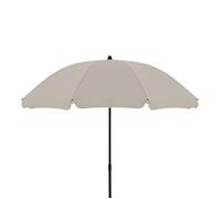 Parasol de plage - Derby - Parasol Inclinable Parasol réglable Parasol de jardin Parasol droit - Protection UV 40+ - écru - Ø 196cm