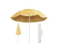 vidaXL Parasol de plage naturel 300 cm style hawaïen Beige