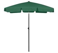 Parasol de plage vert 180x120 cm