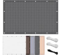 Parasol de terrasse - Filet privé pour l'extérieur - Résistant au vent et aux intempéries - 0,5 x 2,4 m - Gris foncé