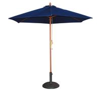 Bolero GG497 Parasol rond haut de 3000 mm de hauteur x 2520 mm de diamètre, bleu marine