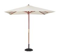 Parasol de terrasse professionnel carré à poulie de 2,5 m écru - Bolero
