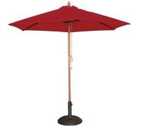 Parasol de Terrasse Rouge Professionnel à Poulie de 3 m