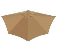 Parasol demi-rond de rechange - Protection UV 30+ - Matériau : polyester - Diamètre : 2,7 mètres - Adapté pour balcon/terrasse - Facile à installer - Tissu de parasol