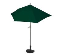 Parasol Demi-Rond Pour Balcon Uv 50+ Polyester/Aluminium 3kg 270 Cm Vert Avec Pied 04_0007905 Multicolore