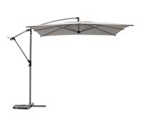 Parasol Déporté Carré Manoa 2,5 X 2,5 M, Acier Anti Corrosion, Toile Déperlante, Orientable 360° - Pour Jardin, Terrasse