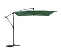 Parasol Déporté Carré Manoa Vert Olive D2,5x2,5m En Acier Hesperide