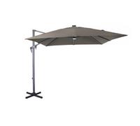 Parasol déporté led solaire - Roma - L.2,7 x l.2,7 m