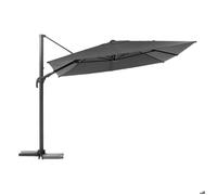 Parasol déporté ""Melhia"" anthracite 3x3m - Hespéride