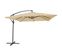 Parasol Déporté Molokai Carré 2,7x2,7m Beige Beige