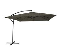 Parasol déporté MOLOKAI carré 2,7x2,7m gris