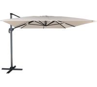 Parasol déporté MOLOKAI rectangulaire 3x4m beige + housse
