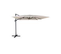Parasol déporté MOLOKAI rectangulaire 3x4m beige + housse