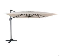 Parasol déporté MOLOKAI rectangulaire 3x4m beige + housse