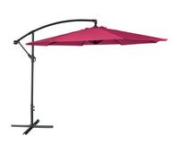 Parasol Déporté Oahu Rond 3,50m De Diamètre Fuchsia Rose