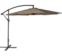 Parasol déporté OAHU rond 3,50m de diamètre taupe