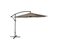 Parasol déporté OAHU rond 3,50m de diamètre taupe