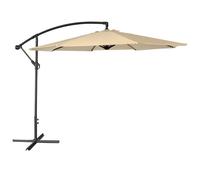 Parasol déporté oahu rond 3m de diamètre beige